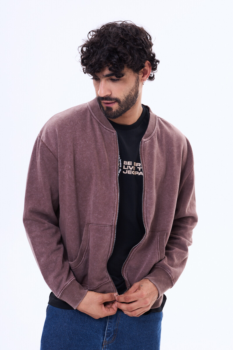 Campera de felpa Valladolid Marrón