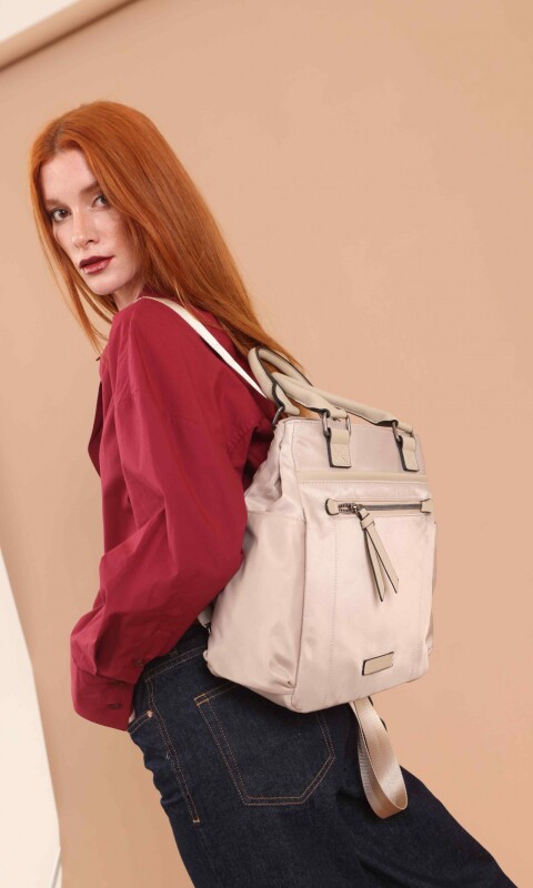 CARTERA MOCHILA VAINILLA VISON