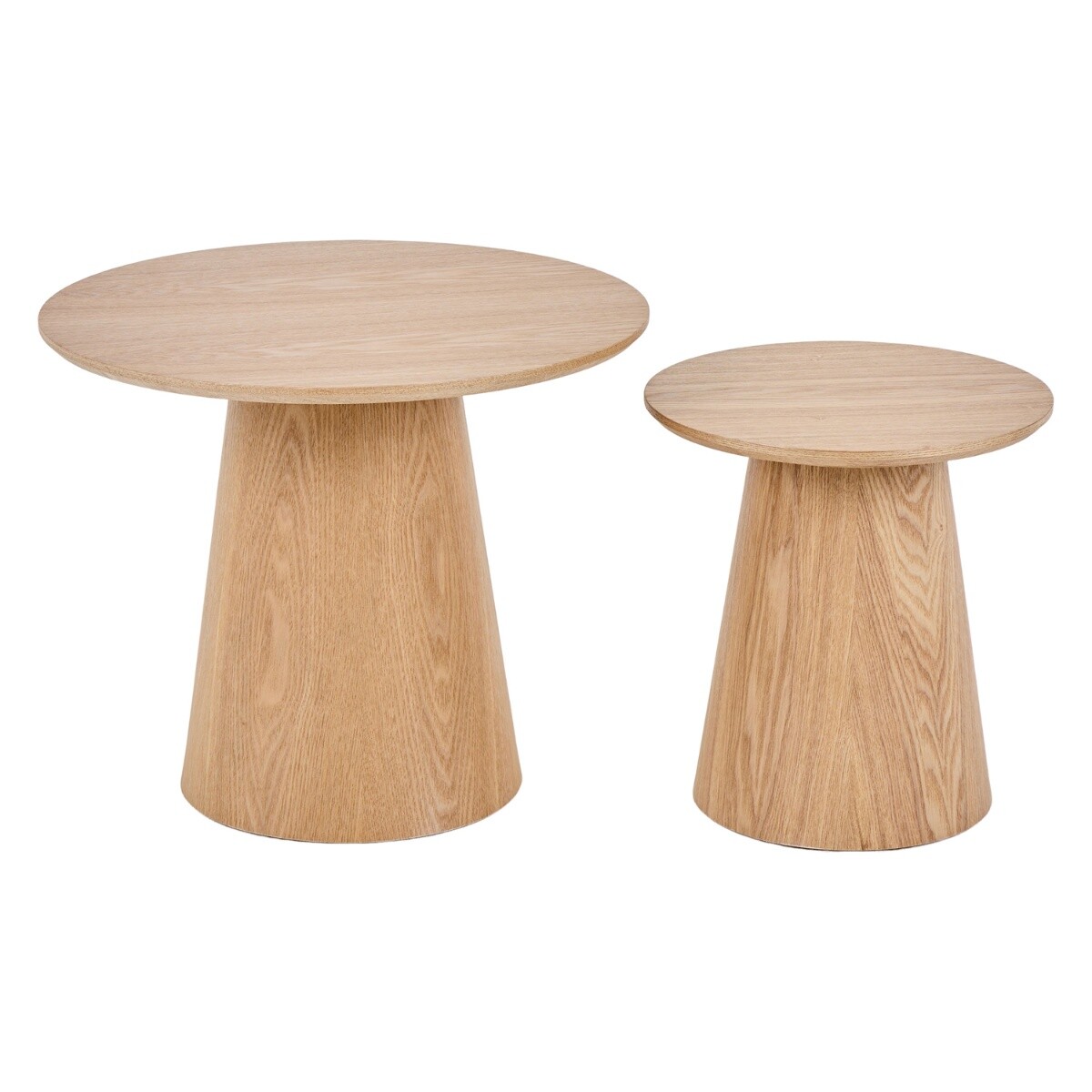 Conjunto de Mesas de Centro Lazio - Roble Claro 