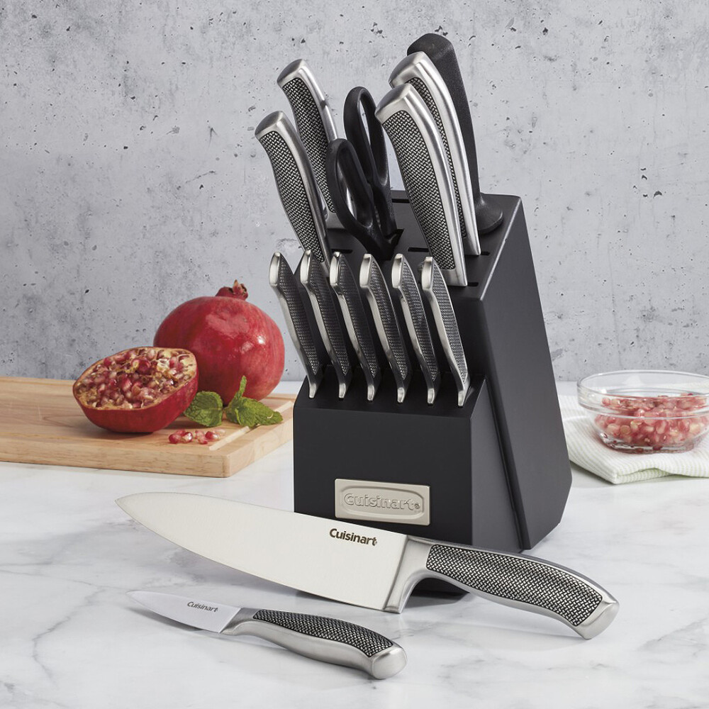 Cuisinart® JUEGO DE CUCHILLOS DE ACERO INOXIDABLE DE 15 PIEZAS CON BLOQUE - GRAPHIX COLLECTION N/A