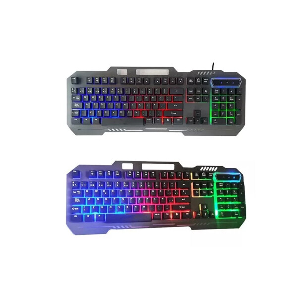 Teclado Gamer Yelandar K568 Con Soporte Para Celular TECLADO GAMER METALICO CON CAB. K568