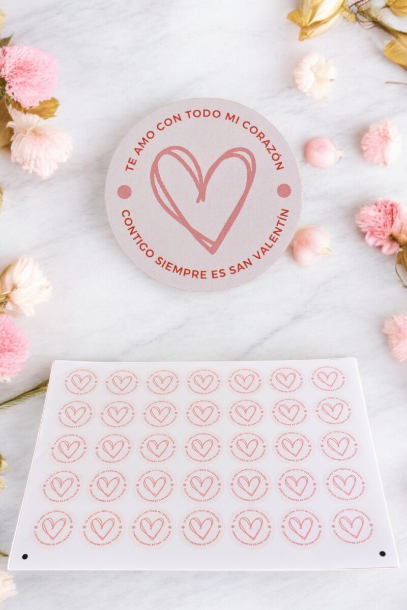 Stickers san valentin plancha - DISEÑO 8 