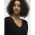 VMEDDIE 2/4 V-NECK PULLOVER GA EXC BLACK