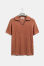 EMBROIDERED POLO SHIRT Tabaco