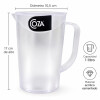 Jarra de Acrílico Esmerilado con Asa y Pico Vertedor 1 Litro – Coza Jarra de Acrílico Esmerilado con Asa y Pico Vertedor 1 Litro – Coza