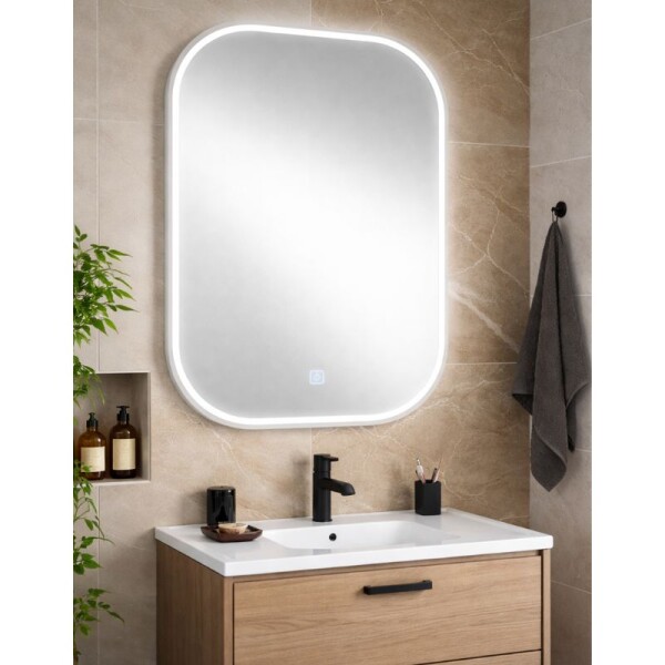 ESPEJO CON LUZ LED 50 X 70 CM ESPEJO CON LUZ LED 50 X 70 CM