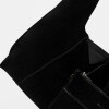 Cartera al Hombro The Shopping En Cuero Gamuza Negro