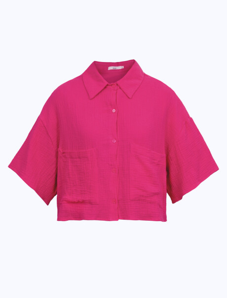 Camisa boxy fucsia