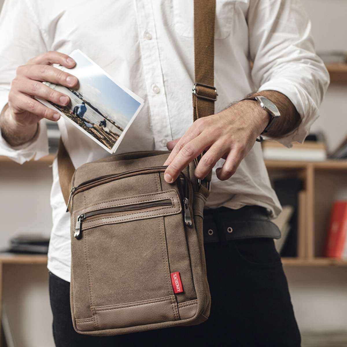 Morral Monte Meru - Canvas Tostado 