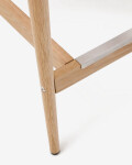 Taburete Analy respaldo madera maciza roble acabado natural y asiento cuerda 70cm FSC 100% Taburete Analy respaldo madera maciza roble acabado natural y asiento cuerda 70cm FSC 100%