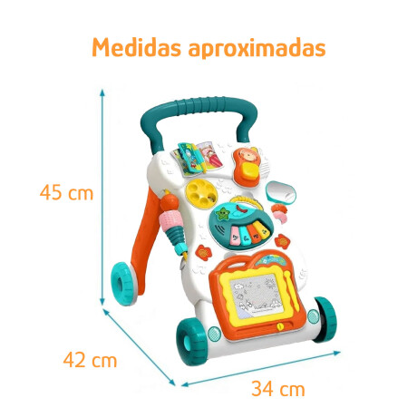 Andador de Bebé Panel Didáctico Juguetes Desmontable Huanger Blanco