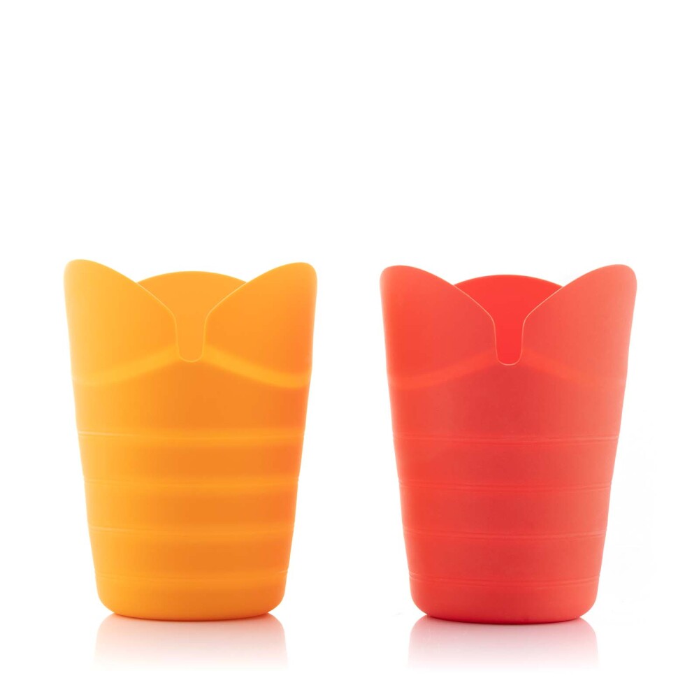 SET 2 PALOMITEROS SILICONA-BPA NARANJA V0103138