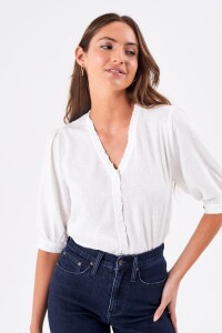 Blusa Plumeti Blanco