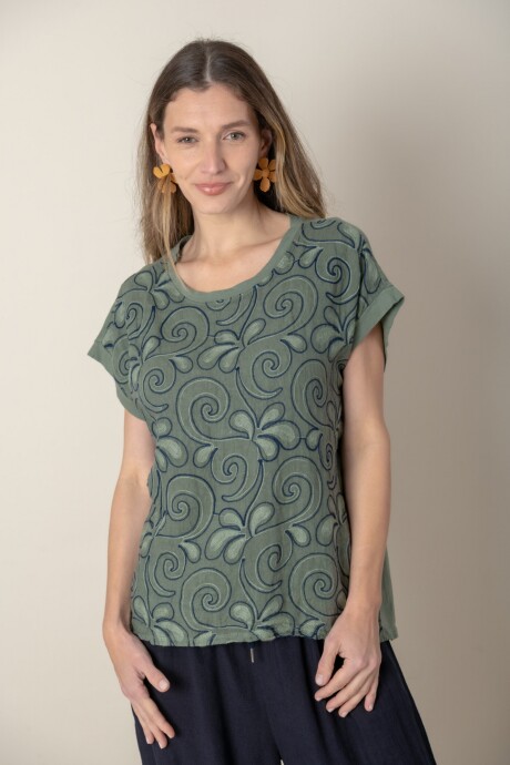 REMERA MEROPE Verde seco
