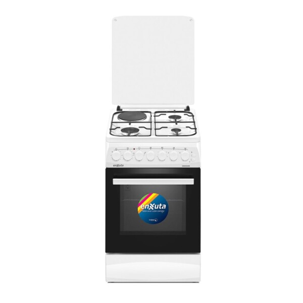 COCINA COMBINADA 3 HORNALLAS Y 1 DISCO ELÉCTRICO BLANCA 50X60 Cocina Combinada 3 Hornallas Y 1 Disco Eléctrico Blanca 50x60
