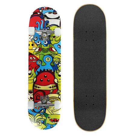 Skate Profesional Maple Canad 7capas C/ Lija Rueda Pu Modelo 5