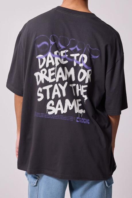 T-SHIRT MITON DIXIE Gris Oscuro