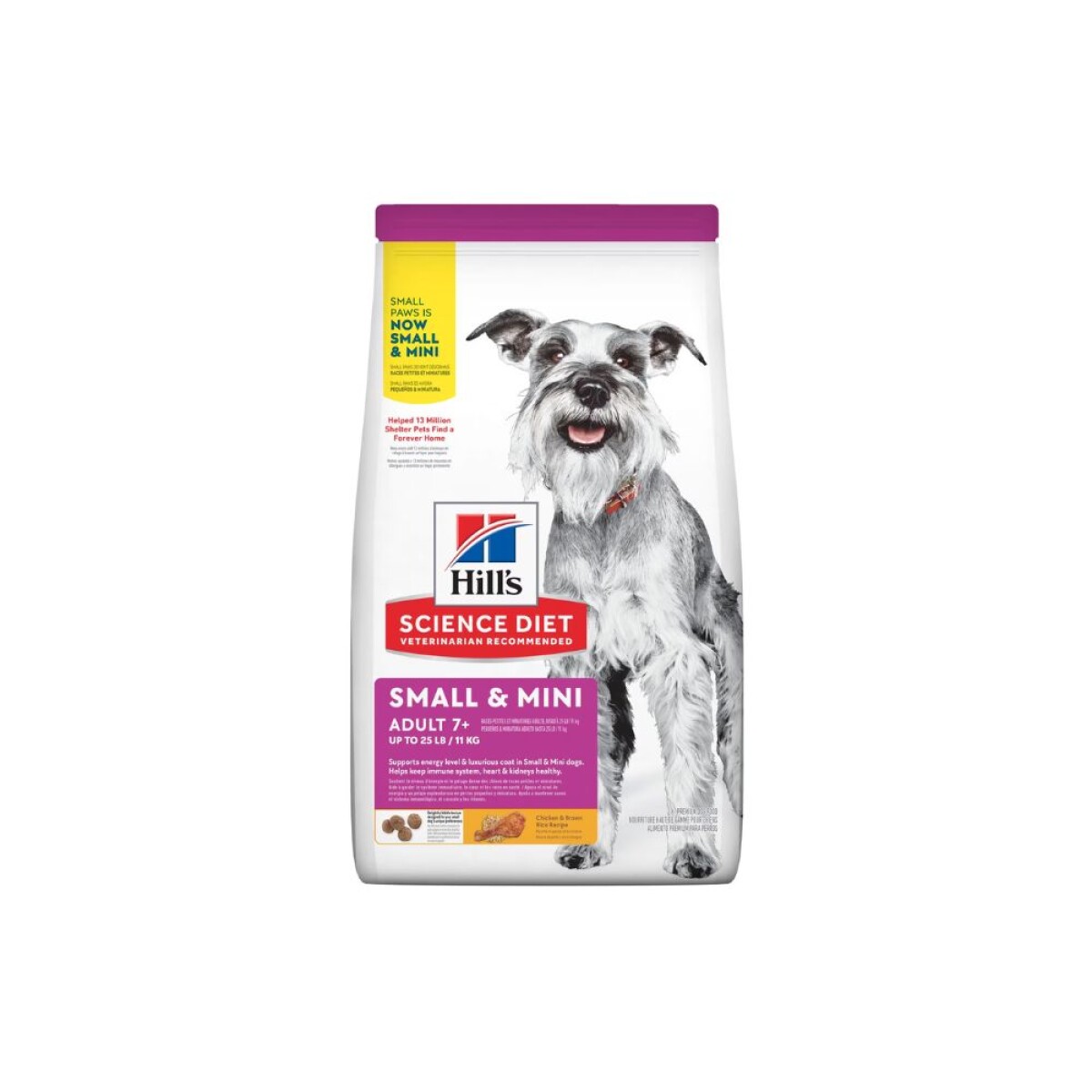 Hill's Perro Adult +7 Small/Mini Chicken & Rice 2,05 kg 