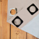 Set x4 paños cortina blackout 1,35m x 2,30m BEIGE