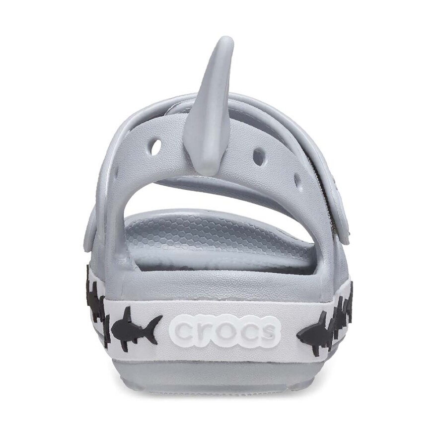 Crocband Cruiser Shark Sandal T - Niños Light Grey