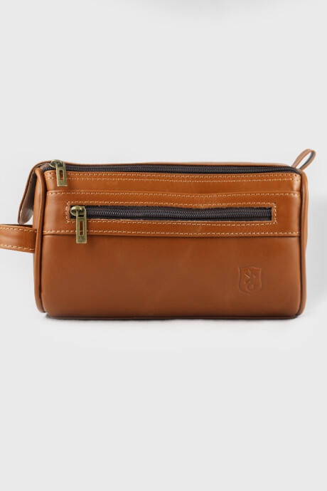 Necessaire Gregorio - Grande Camel Liso