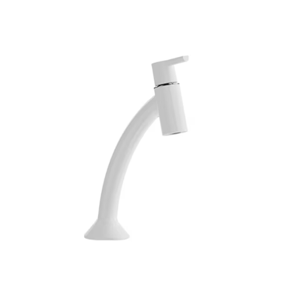 Grifería para lavatorio de agua fría de mesada Confort Blanco Blukit Grifería Para Lavatorio De Agua Fría De Mesada Confort Blanco Blukit