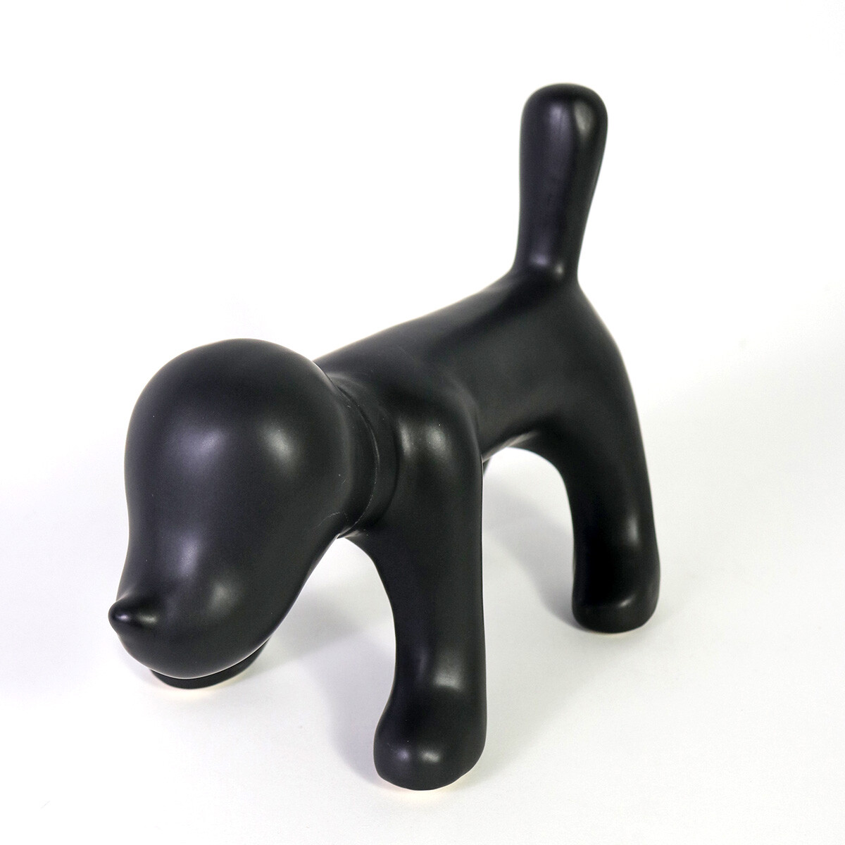 FIGURA CERAMICA PERRO NEGRO 12.5X19CM 