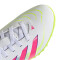 Championes de Niños Adidas Futbol 5 Predator Club Blanco - Rosado - Amarillo Lima