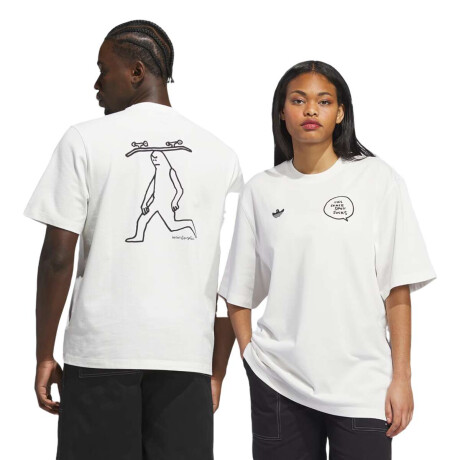 Remera Adidas Mark Gonzales Blanco