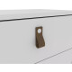 Mesa De Luz Cabecera Padua Nordica Cajones Dormitorio Blanco