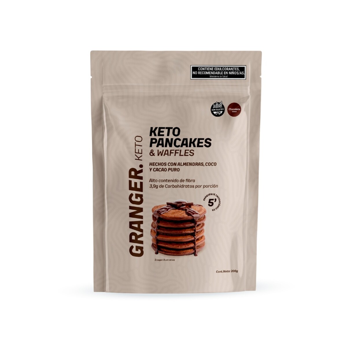 Pancakes keto chocolate 200g Granger Nutricion 