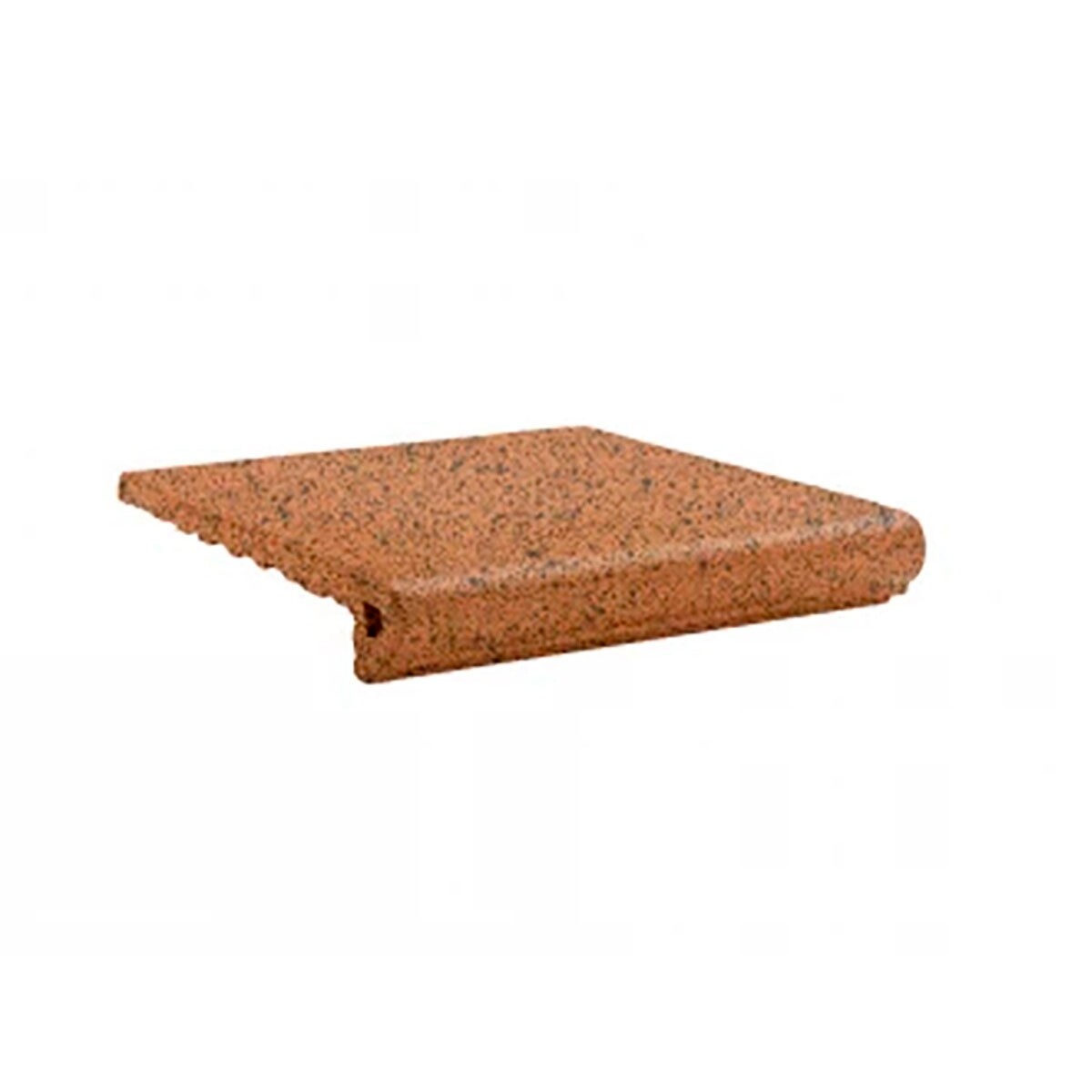 Ceramica Peldaño Redondo Mate Terracota Rustico 325X330Mm 