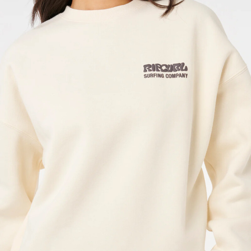 Buzo Rip Curl Surf Puff Inspired Crew - Beige Buzo Rip Curl Surf Puff Inspired Crew - Beige