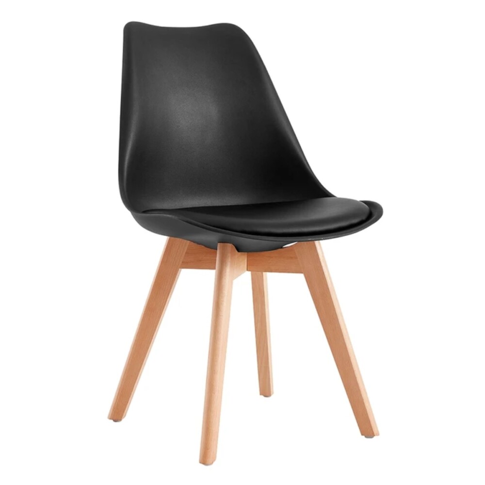 Silla de Comedor asiento Acolchonado - Eames Negro