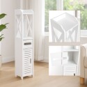MUEBLE ORGANIZADOR BAÑO PAPEL HIGIENICO 80X20CM Blanco