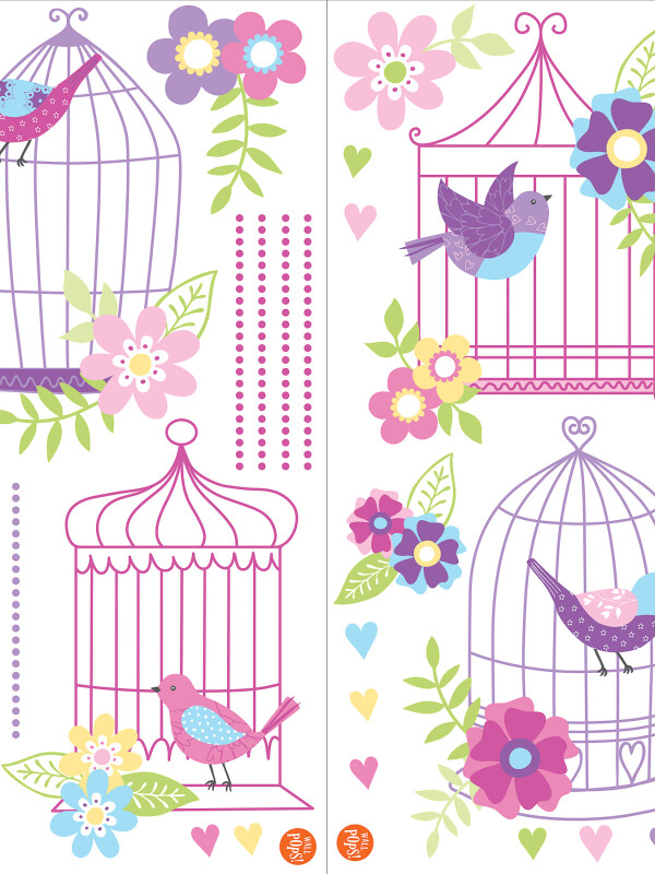WALLPOPS CHIRPING THE DAY AWAY KIT N/A