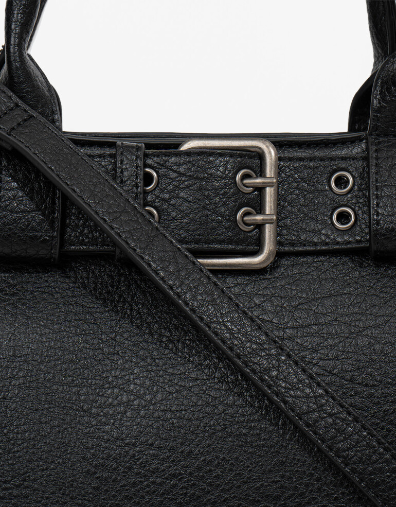 City Cartera City Con Asa - Negro