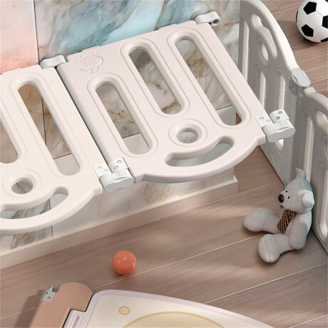Corral Cerco Pelotero Plegable 1.59x1.59 + Alfombra Beige