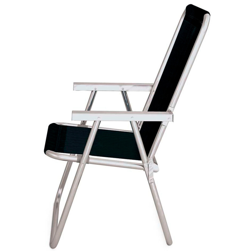 Silla Alta Conforto Aluminio NEGRO