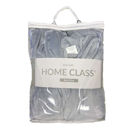 Bata de Cama Microfibra Home Class Talle P al XG Gris
