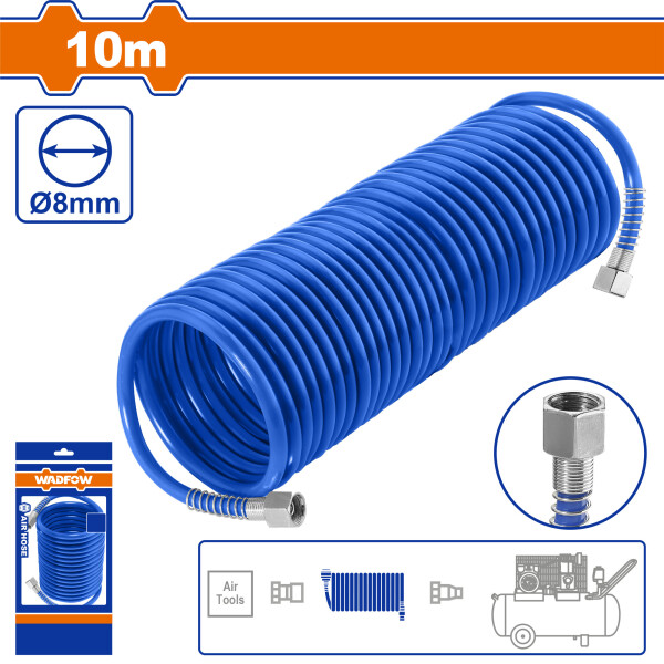MANGUERA ESPIRAL PARA COMPRESOR 10M WADFOW WQG1910 MANGUERA ESPIRAL PARA COMPRESOR 10M WADFOW WQG1910