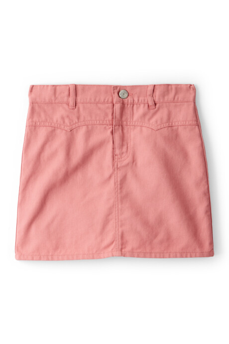 Pollera de algodón, coral Sin color