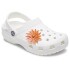 Jibbitz Faux Leather Orange Flower Multicolor