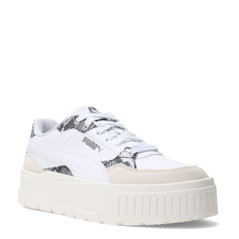 Championes de Mujer Puma Blanco - Negro - Gris