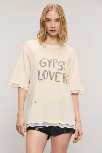 REMERA GYPSY LOVER Crudo