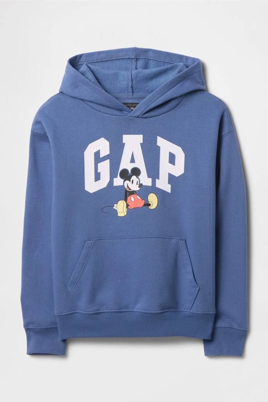 Buzo Canguro Logo Gap Disney Niño Bijoue Blue