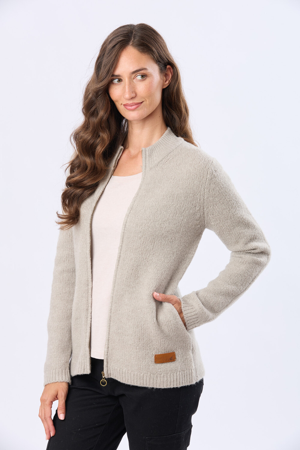 CARDIGAN TEJIDO DE ABRIGO Verde