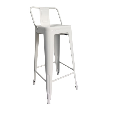 TABURETE TOLIX BLANCO CON RESPALDO BC-234 TABURETE TOLIX BLANCO CON RESPALDO BC-234