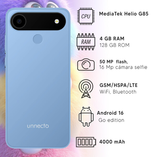 Celular Unnecto Eco One 4/6128gb 4g Lte CEL UNNECTO ECO 1 4/128GB AZUL