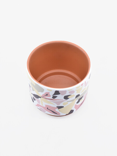MACETA ABSTRACT ESTAMPADO